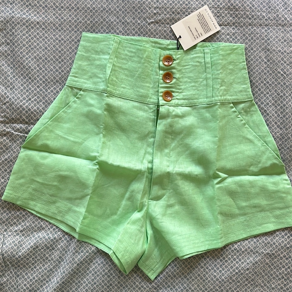 Acacia Collin Linen Shorts-Resort 2023